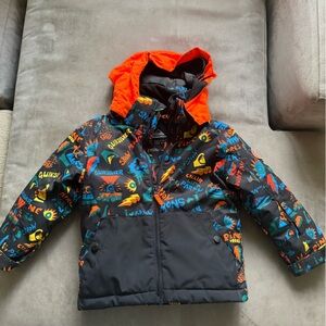 Quiksilver Kids' Snow Jacket with Colorful Graphics Like New